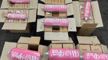 Polisi menggerebek pabrik gas N2O Whippink ilegal di Jakarta. (Posnews/Ist)