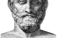 Ilustrasi, Runtuhnya dominasi mitos. Thales dari Miletus mengubah sejarah intelektual manusia dengan mengajukan argumen rasional pertama tentang asal-usul alam semesta, memosisikan air sebagai zat tunggal pemelihara kehidupan. Dok: Istimewa.