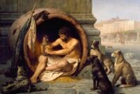 Lentera di siang bolong. Diogenes dari Sinope menantang segala norma sosial dan kemewahan demi menemukan 