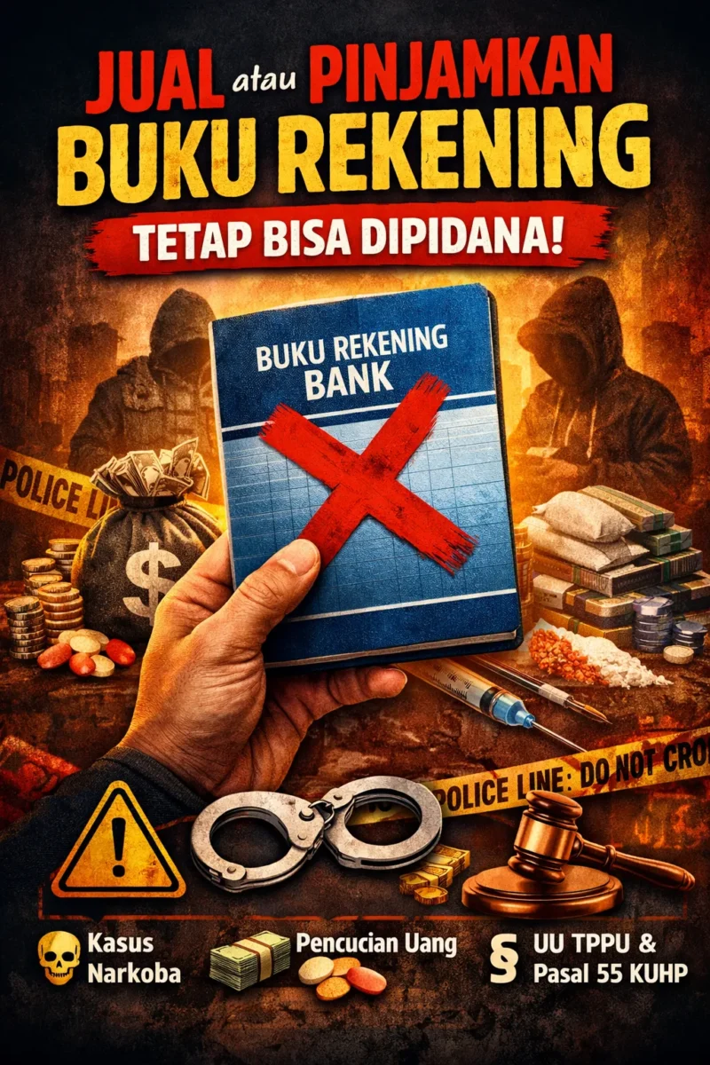 Ilustrasi rekening bank yang disalahgunakan untuk transaksi ilegal dan pencucian uang oleh jaringan kejahatan. (Posnews/AI)