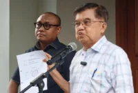 Jusuf Kalla memberikan pernyataan di Jakarta Selatan. (Posnews/Ist)