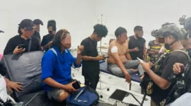 KKB Serang Warga di Jalan Sudirman Dekai, Polisi Lakukan Pengejaran. (Posnews/Ist)