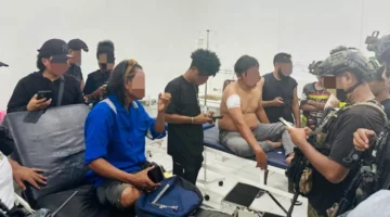 KKB Serang Warga di Jalan Sudirman Dekai, Polisi Lakukan Pengejaran. (Posnews/Ist)