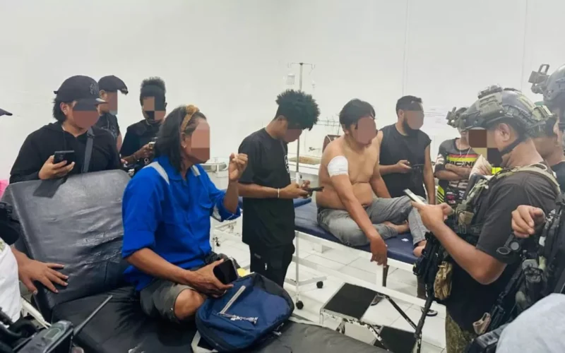 KKB Serang Warga di Jalan Sudirman Dekai, Polisi Lakukan Pengejaran. (Posnews/Ist)