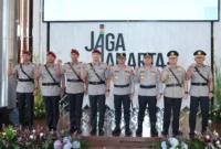 Kapolda Metro Jaya memimpin serah terima jabatan pejabat utama di Gedung Promoter Jakarta tahun 2026. (Posnews/Ist)