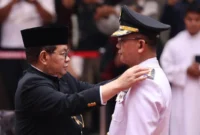 Pramono Anung melantik 11 pejabat tinggi Pemprov DKI Jakarta di Balai Kota secara tertutup, Rabu 15 April 2026. (Posnews/Kominfo)