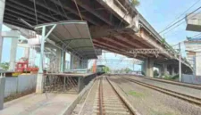 Progres pembangunan Stasiun JIS yang ditargetkan rampung Mei 2026. (Posnews/Net)