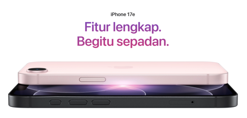Pangkas harga tanpa pangkas performa. iPhone 17e hadir dengan cip A19 yang super cepat, memori internal dua kali lipat, dan fitur MagSafe, menjadikannya pilihan paling rasional bagi pengguna setia Apple dengan anggaran terbatas. Dok: Istimewa.