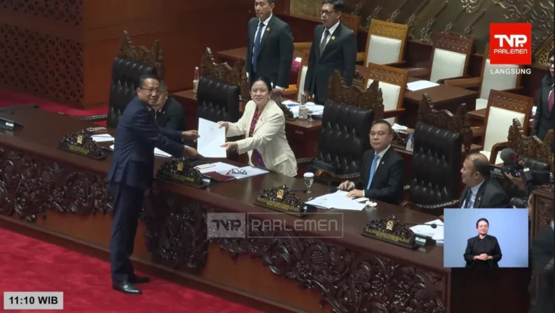 Suasana Rapat Paripurna DPR RI saat pengesahan Undang-Undang Pelindungan Pekerja Rumah Tangga tahun 2026. (Posnews/Ist)