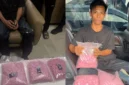 Tersangka Bersama barang bukti 14.580 butir ekstasi hasil pengungkapan Bareskrim. (Posnews/Ist)