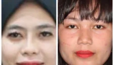 Poster daftar pencarian orang (DPO) dua perempuan Indriati dan Nasrah buronan kasus narkoba jaringan sabu di Makassar yang dirilis Bareskrim Polri. (Posnews/Ist)