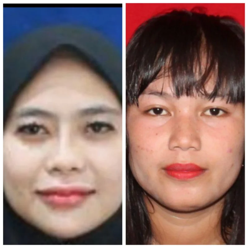 Poster daftar pencarian orang (DPO) dua perempuan Indriati dan Nasrah buronan kasus narkoba jaringan sabu di Makassar yang dirilis Bareskrim Polri. (Posnews/Ist)