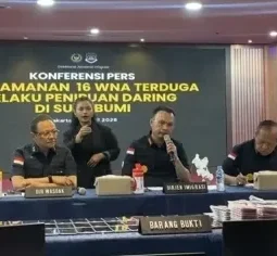 Operasi Senyap! 16 WNA Pelaku Love Scamming Diciduk Imigrasi di Resort Sukabumi