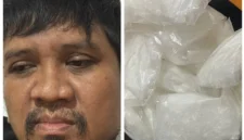 Polisi menunjukkan pelaku dan barang bukti sabu seberat hampir 1 kilogram hasil penangkapan di Morowali Sulawesi Tengah. (Posnews/Ist)