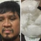 Polisi menunjukkan pelaku dan barang bukti sabu seberat hampir 1 kilogram hasil penangkapan di Morowali Sulawesi Tengah. (Posnews/Ist)