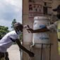 Abaikan blokir hukum. Sebanyak 20 penerbangan militer Amerika Serikat tetap mendarat di Kenya untuk merampungkan proyek fasilitas karantina Ebola di tengah protes warga. Dok: Istimewa.