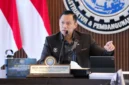 Menko Infrastruktur Agus Harimurti Yudhoyono memberikan keterangan terkait blackout massal di Sumatra. (Posnews/AHY)