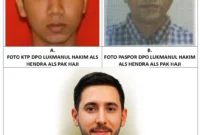 Sketsa wajah terbaru DPO Lukmanul Hakim alias Pak Haji yang dirilis Bareskrim Polri usai diduga menjalani operasi plastik. (Posnews/Ist)