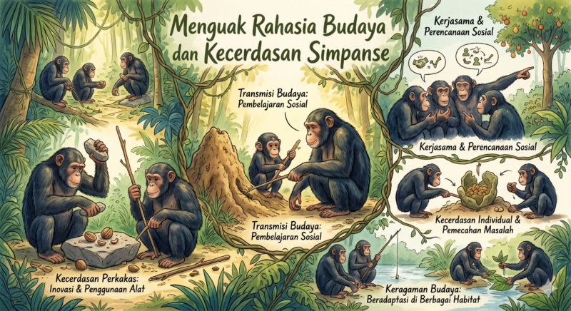 Illustrasi Simpanse
