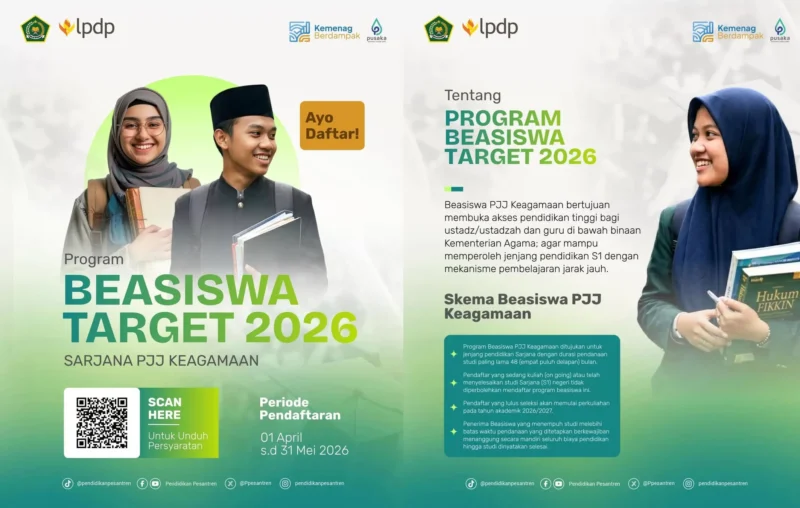 Kemenag Siapkan Beasiswa Sarjana Daring bagi Guru Pesantren dan LPQ. (Posnews/Ist)