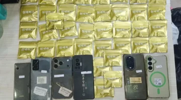 Polisi menunjukkan barang bukti cartridge vape mengandung etomidate hasil pengungkapan kasus narkoba di Jakarta Utara dan Tangerang. (Posnews/Ist)