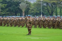 Panglima TNI melepas 744 prajurit Satgas Konga UNIFIL yang diberangkatkan ke Lebanon untuk menjalankan misi perdamaian PBB. (Posnews/Ist)