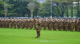 Panglima TNI melepas 744 prajurit Satgas Konga UNIFIL yang diberangkatkan ke Lebanon untuk menjalankan misi perdamaian PBB. (Posnews/Ist)