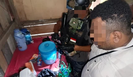 Satgas Tangkap Wadanyon HSSBI di Bandara Dekai, Amunisi dan Senjata Disita