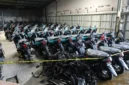 Polda Metro Jaya membongkar praktik ekspor motor ilegal berskala besar di sebuah gudang di Jalan Kemandoran VIII, Kebayoran Lama, Jakarta Selatan, DKI Jakarta, Indonesia. (Posnews/Ist)