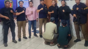 Polisi menangkap dua pelaku penculikan dan penyekapan pria di showroom kawasan Cakung Jakarta Timur. (Posnews/Ist)