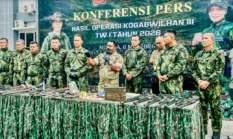 TNI Sita Senjata Api TPNPB OPM di Papua Sepanjang 2026, Ratusan Amunisi Diamankan