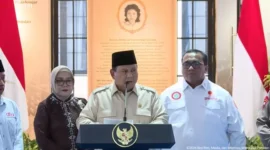 Presiden Prabowo Subianto meresmikan Museum Marsinah dan rumah singgah di Nganjuk, Jawa Timur, untuk mengenang perjuangan aktivis buruh perempuan Marsinah. (Posnews/Sekretariat Presiden)