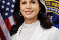 Reshuffle kabinet berlanjut. Tulsi Gabbard resmi mundur dari jabatannya sebagai Direktur Intelijen Nasional (DNI) di tengah spekulasi tekanan Gedung Putih dan isu kesehatan keluarga. Dok: Istimewa.