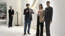 Desainer Hartono Gan meluncurkan koleksi ready-to-wear perdana dalam program Future Fashion Designer JF3 di LAKON Store Summarecon Mall Kelapa Gading. (Posnews/MR)