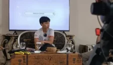 Agnes Maria pesepak bola putri nasional Indonesia saat berbicara dalam podcast Jakarta Journalist Center tentang peluang Timnas Putri Indonesia menuju Piala Dunia Wanita. (Posnews/MO)