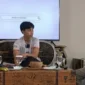Agnes Maria pesepak bola putri nasional Indonesia saat berbicara dalam podcast Jakarta Journalist Center tentang peluang Timnas Putri Indonesia menuju Piala Dunia Wanita. (Posnews/MO)