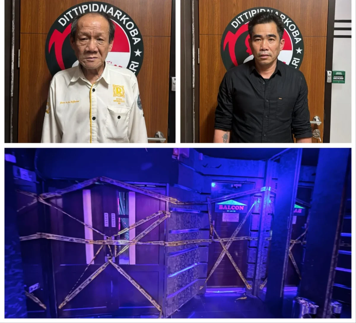 Tersangka Josef Liopisa als Asiang selaku Admin HRD dan Anthony Wijaya als Aan selaku Manager operasional THM New Zone Medan. (Posnews/Ist)
