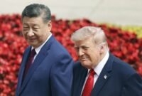 Babak baru hubungan G2. Presiden Donald Trump dan Presiden Xi Jinping menyepakati komitmen komersial bernilai miliaran dolar di Beijing guna meredakan perang dagang, di tengah ketegangan geopolitik yang masih belum terselesaikan. Dok: Istimewa.
