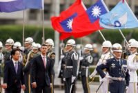 Benteng diplomasi di Amerika Selatan. Presiden Paraguay Santiago Pena melakukan kunjungan kenegaraan ke Taipei guna memperkuat hubungan diplomatik, mengabaikan desakan China untuk memutuskan tali persahabatan dengan Taiwan. Dok: Istimewa.