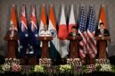 Peringatan dari New Delhi. Para menteri luar negeri aliansi Quad mengumumkan inisiatif maritim, energi, dan pelabuhan guna menjaga stabilitas kawasan Indo-Pasifik dari dominasi Tiongkok. Dok: (AP Photo/Manish Swarup)
