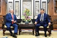Puncak diplomasi segala cuaca. Presiden Xi Jinping dan Presiden Alexander Lukashenko sepakat memperluas kerja sama strategis demi menjaga stabilitas global di tengah ketidakpastian dunia. Dok: Istimewa.