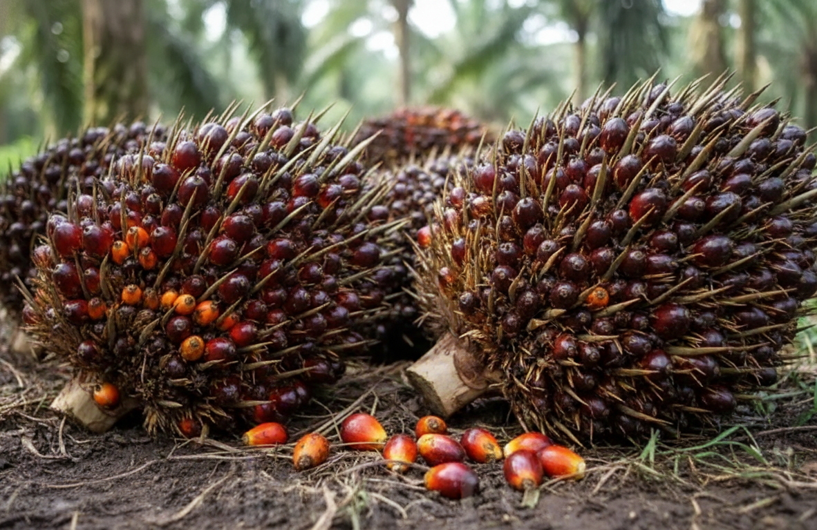 Menjaga kualitas dari pohon ke pabrik. Panduan kriteria matang panen TBS kelapa sawit dan manajemen pascapanen demi rendemen minyak yang optimal. Dok: Istimewa.