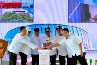 Gubernur DKI Jakarta Pramono Anung meresmikan Gerbang Ancol–JIS yang menghubungkan kawasan wisata Ancol, JPO Bersama BTN, Stasiun KRL JIS, dan Jakarta International Stadium di Jakarta Utara. (Posnews/Ist)