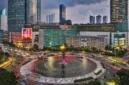 Suasana Bundaran HI di Jakarta Pusat yang akan terhubung dengan jalur bawah tanah menuju stasiun MRT serta dilengkapi area UMKM sebagai bagian dari pengembangan kawasan modern Jakarta. (Posnews/Ist)