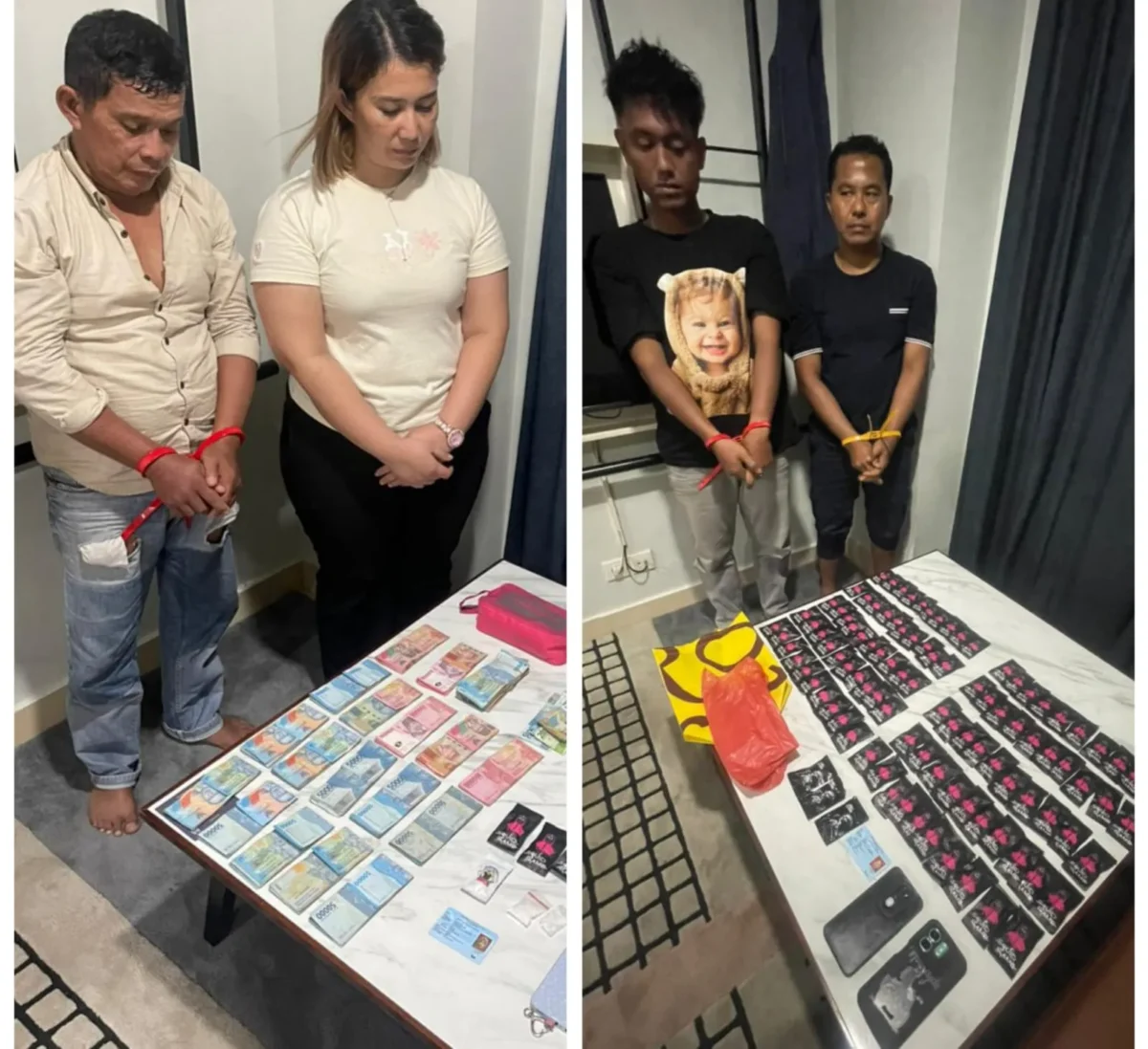 Petugas Dittipidnarkoba Bareskrim Polri menunjukkan barang bukti 114 cartridge vape yang diduga mengandung Etomidate dalam pengungkapan jaringan peredaran narkotika di Sumatera Utara. (Posnews/Ist)