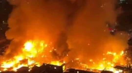 Kebakaran Pasar Jiung Kemayoran Hanguskan 250 Bangunan, 500 Jiwa Terdampak. (Posnews/Ist)