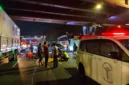 Kecelakaan maut melibatkan truk kontainer dan sepeda motor di Jalan Daan Mogot, Cengkareng, Jakarta Barat, menewaskan seorang anak perempuan pada Jumat dini hari, 5 Juni 2026. (Posnews/MR)
