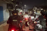 Patroli Dini Hari Brimob Bongkar Rencana Tawuran di Bojong Menteng. (Posnews/Ist)
