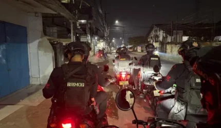Patroli Dini Hari Brimob Bongkar Rencana Tawuran di Bojong Menteng