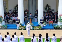 Presiden Prabowo Subianto memimpin Upacara Hari Lahir Pancasila 2026 di Gedung Pancasila Jakarta dan menegaskan Pancasila harus diterapkan dalam kehidupan berbangsa dan bernegara. (Posnews/Sekretariat negara)